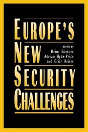 Cover of: Europe's New Security Challenges