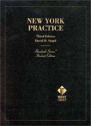 Cover of: New York practice by David D. Siegel