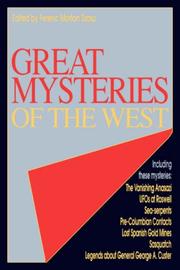 Cover of: GREAT MYSTERIES OF THE WEST