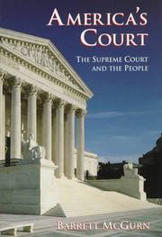 Cover of: America's court: the Supreme Court and the people