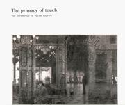 Cover of: The primacy of touch | Peter Milton