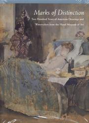 Cover of: Marks of Distinction: Two Hundred Years of American Drawings and Watercolors from the Hood Museum of Art, 1769-1969