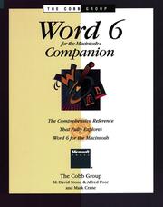 Cover of: Word 6 for the Macintosh companion