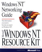 Cover of: Windows Nt Networking Guide (Microsoft Windows Nt Resource Kit for Windows Nt Workstation and Windows Nt Server Version 3.5 ; 2)
