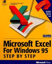 Cover of: Microsoft Excel for Windows 95 step by step by Catapult, Inc