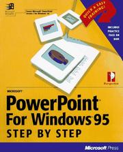 Cover of: Microsoft PowerPoint for Windows 95 step by step