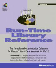 Cover of: Microsoft Visual C++ Version 4.0: Development System for Windows 95 and Windows Nt  by Microsoft Corporation
