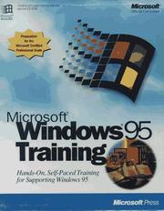 Cover of: Microsoft Windows 95 Training  by Microsoft Corporation