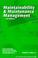 Cover of: Maintainability & Maintenance Management