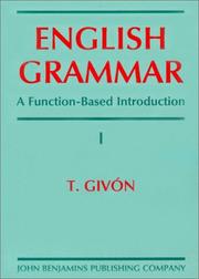 English Grammar by T. Givon