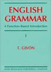 Cover of: English Grammar by T. Givon