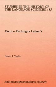 Cover of: De lingua latina X
