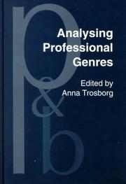 Cover of: Analysing professional genres