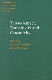 Front cover of Tense-Aspect, Transitivity and Causativity by Unknown