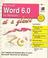 Cover of: Microsoft Word 6.0 for Windows at a Glance