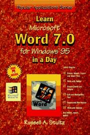 Cover of: Learn Microsoft Word 7.0 for Windows 95 in a day