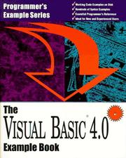 Cover of: The Visual Basic 4.0 example book