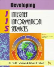 Cover of: Developing internet information services with Windows NT 4.0 by Paul L. Schlieve