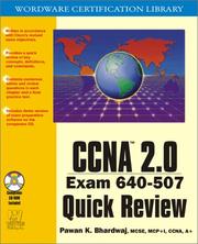 Cover of: CCNA 2.0 Exam 640-507 Quick Review (With CD-ROM)