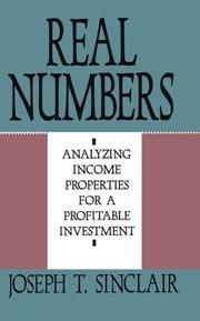 Cover of: Real numbers: analyzing income properties for a profitable investment