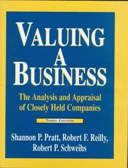 Cover of: Valuing a business: the analysis and appraisal of closely held companies