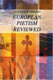 Cover of: European pietism reviewed