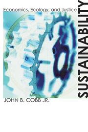 Cover of: Sustainability by John B. Cobb Jr.