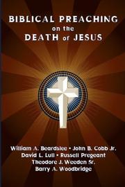 Cover of: Biblical Preaching on the Death of Jesus