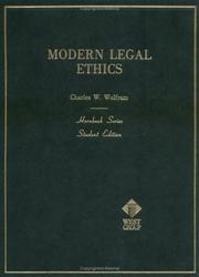Cover of: Modern legal ethics