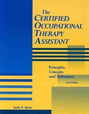 Cover of: Certified Occupational Therapy Assistant by Sally E. Ryan