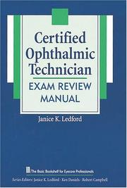Cover of: Certified ophthalmic technician exam review manual