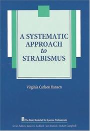 Cover of: A systematic approach to strabismus