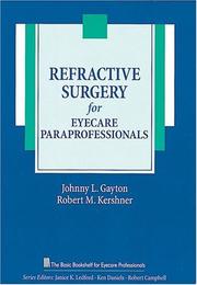 Cover of: Refractive surgery for eyecare paraprofessionals