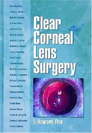 Cover of: Clear corneal lens surgery