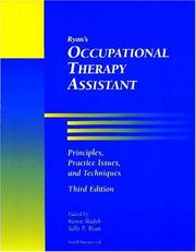 Ryan's occupational therapy assistant by Sally E. Ryan