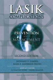 Cover of: LASIK Complications by Howard V. Gimbel, Ellen E. Anderson Penno