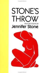 Cover of: Stone's throw: selected essays