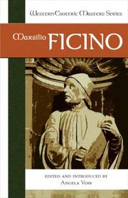 Cover of: Marsilio Ficino (Western Esoteric Masters Series)