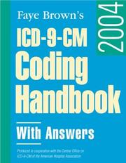 Cover of: Icd-9-Cm Coding Handbook, With Answers 2004 by Janatha R. Ashton, Faye Brown
