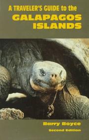 A traveler's guide to the Galapagos Islands by Barry Boyce