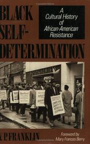 Cover of: Black self-determination | V. P. Franklin