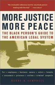 Cover of: More justice, more peace by Nedra D. Campbell