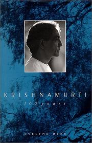 Cover of: Krishnamurti by Evelyne Blau