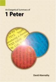 Cover of: An exegetical summary of I Peter