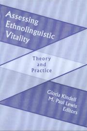 Cover of: Assessing Ethnolinguistic Vitality: Theory and Practice (Publications in Sociolinguistics, Vol. 3)