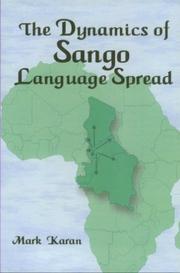 The dynamics of Sango language spread by Mark E. Karan