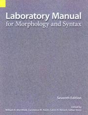 Cover of: Laboratory Manual for Morphology and Syntax, 7th edition