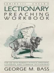 Cover of: Lectionary Preaching Workbook, Series III, Cycle C