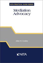 Cover of: Mediation advocacy