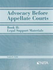 Cover of: Advocacy before appellate courts by Laura E. Little